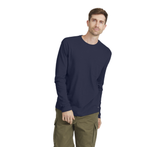 Men's Soft Merino Long Sleeve Tee - Deep Navy, M
