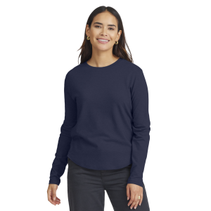 Women's Soft Merino Long Sleeve Tee - Deep Navy, S