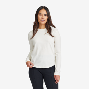Women's Soft Merino Long Sleeve Tee - Natural White, S